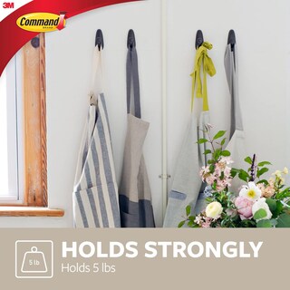 Foto 4 | Foto 4 | Gancho De Almacenamiento Command Metal Grande Decorativo Con Capacidad Para 2 2 Kg - Venta Internacional.