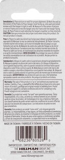 Foto 4 | Foto 4 | Colgador De Fotos Hillman 121157 Montaje Empotrado 2 Juegos Zinc - Venta Internacional.