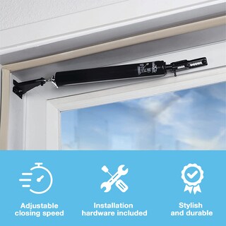 Foto 4 | Foto 4 | Cierrapuertas Neumático Para Tormentas Wright Products Ajustable Negro - Venta Internacional.