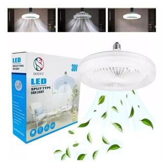 Foto 8 | Foto 8 | 2 Pack Lámpara Techo Abanico Luz Led Ventilador Silencioso 1 Tono Blanco Frío 6 500 K° Dosyu