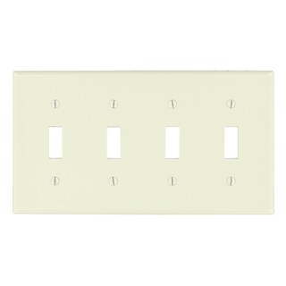 Foto 1 | Foto 1 | Plato De Pared Leviton 4 Gang Plástico Termoendurecido Color Almendra - Venta Internacional.