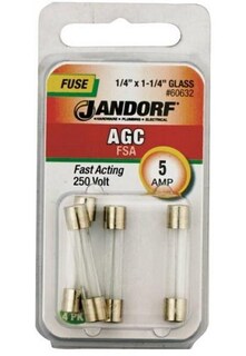 Foto 1 | Foto 1 | Cartucho De Acción Rápida Fuse Jandorf Agc 5a De 250 V - Venta Internacional.