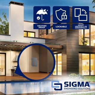 Foto 4 | Foto 4 | Placa De Pared Sigma 14434m Resistente A La Intemperie Para Exteriores Con Cierre De 1 Banda - Venta Internacional.