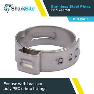 Foto 2 | Foto 2 | Anillo De Sujeción Sharkbite Uc955cp100 Para Tubo Pex De Acero Inoxidable De 3/4 Pulgadas - Venta Internacional.