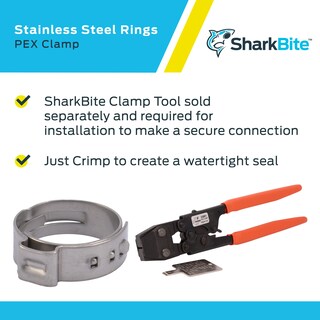 Foto 4 | Foto 4 | Anillo De Sujeción Sharkbite Uc955cp100 Para Tubo Pex De Acero Inoxidable De 3/4 Pulgadas - Venta Internacional.
