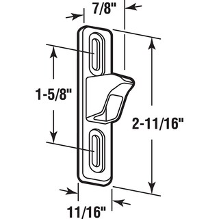 Foto 2 | Foto 2 | Guardabarros Corredizos Cromados Para Doorstop Prime-line E 2040 - Venta Internacional.