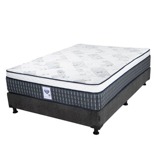 Foto 2 | Foto 2 | Colchón Spring Air Cardona Queen Size + Box Dicasa Gris Carbón + Almohada Royal + Protector Lux + Sábanas Royal