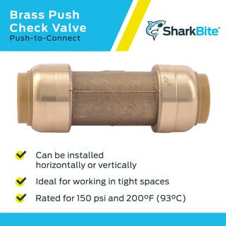 Foto 4 | Foto 4 | Válvula De Retención Sharkbite De Latón De 1/2 Pulgada Con Conexión A Presión - Venta Internacional.