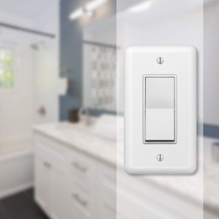 Foto 3 | Foto 3 | Placa De Pared Amerelle Devon Single Rocker Steel White - Venta Internacional.