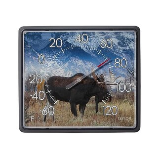 Foto 1 | Foto 1 | Termómetro Taylor Moose Dial De 30 X 36 Cm Para Interiores Y Exteriores - Venta Internacional.