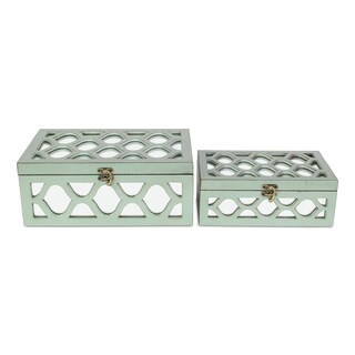 Foto 5 | Foto 5 | Caja De Almacenamiento Cheung's Fp-4060-2bl Moroccan Set Azul 30 X 20 X 12 Cm - Venta Internacional.