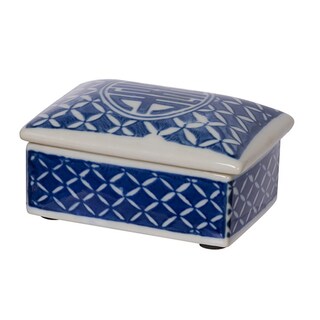 Foto 2 | Foto 2 | Set De 3 Cajas Decorativas Benzara Diseño Floral De Porcelana - Venta Internacional.