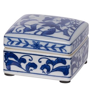 Foto 4 | Foto 4 | Set De 3 Cajas Decorativas Benzara Diseño Floral De Porcelana - Venta Internacional.
