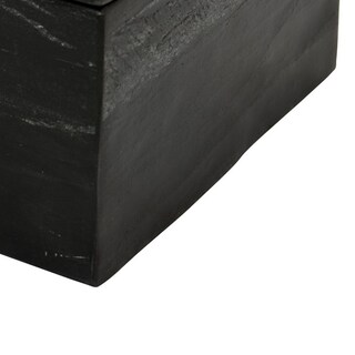 Foto 4 | Foto 4 | Caja De Almacenamiento Benzara Axel De Mármol Negro De 23 Cm Con Incrustaciones Doradas - Venta Internacional.