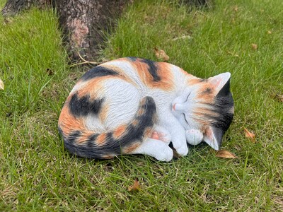 Foto 1 | Foto 1 | Calicó Para Dormir Con Gato Figurine Hi-line Gift Ltd. Para Exteriores - Venta Internacional.
