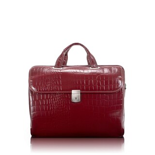 Foto 1 | Foto 1 | Maletín Mcklein Monterosso De Piel De Cocodrilo Rojo De 13 Pulgadas Para Tablet - Venta Internacional.