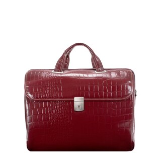 Foto 2 | Foto 2 | Maletín Mcklein Monterosso De Piel De Cocodrilo Rojo De 13 Pulgadas Para Tablet - Venta Internacional.