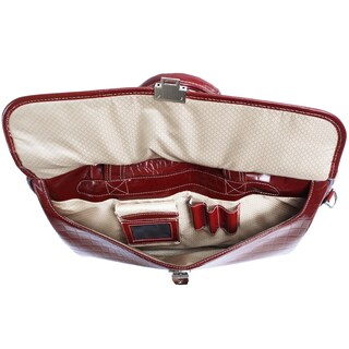Foto 4 | Foto 4 | Maletín Mcklein Monterosso De Piel De Cocodrilo Rojo De 13 Pulgadas Para Tablet - Venta Internacional.