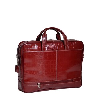 Foto 5 | Foto 5 | Maletín Mcklein Monterosso De Piel De Cocodrilo Rojo De 13 Pulgadas Para Tablet - Venta Internacional.