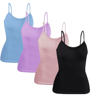Foto 1 | Foto 1 | Set 4 Blusas Mujer Tirantes Casual Blusa Bl-1005-px4 Variedad De Colores Crop Top Dama