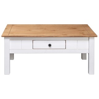 Foto 5 | Foto 5 | Mesa De Café Vidaxl Panama Range Rectangular De Madera De Pino Blanca - Venta Internacional.