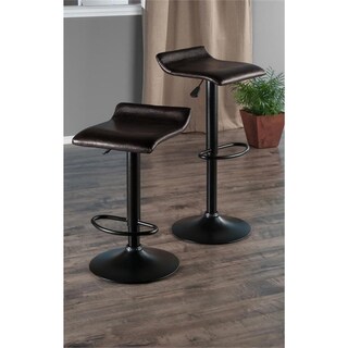 Foto 2 | Foto 2 | Asiento Ajustable Stool Winsome Pairs De Poliuretano Espresso De 59 A 79 Cm - Venta Internacional.
