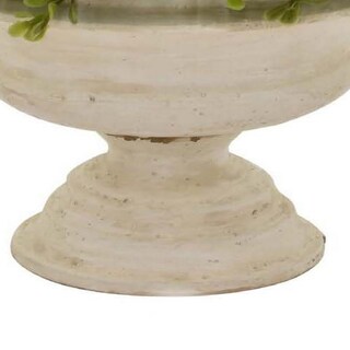 Foto 4 | Foto 4 | Planta Artificial Benzara Topiario De Madera De Boj 38 Cm Verde Y Blanco - Venta Internacional.