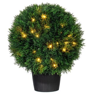 Foto 1 | Foto 1 | Bola Topiaria Artificial De Cedro Preiluminada Vickerman De 51 Cm Resistente A Los Rayos Uv - Venta Internacional.