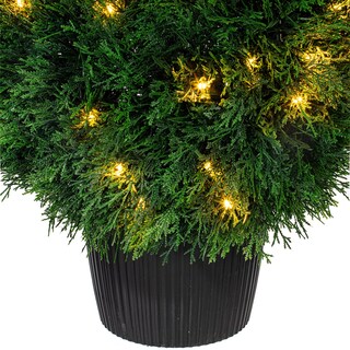 Foto 3 | Foto 3 | Bola Topiaria Artificial De Cedro Preiluminada Vickerman De 51 Cm Resistente A Los Rayos Uv - Venta Internacional.