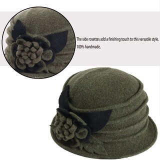 Foto 4 | Foto 4 | Gorro De Invierno Forbusite Vintage Para Mujer Vestido Floral De Lana - Venta Internacional.