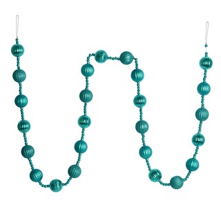 Foto 1 | Foto 1 | Bolas Garland Vickerman Irrompibles Con Rayas 183 Cm Color Verde Azulado - Venta Internacional.