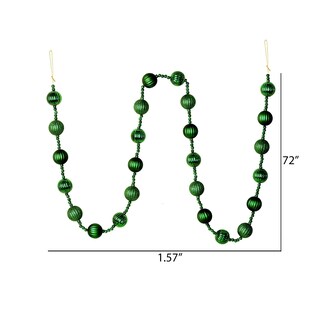 Foto 2 | Foto 2 | Adornos Con Forma De Bola Esmeralda Garland Vickerman 183 Cm Irrompibles - Venta Internacional.