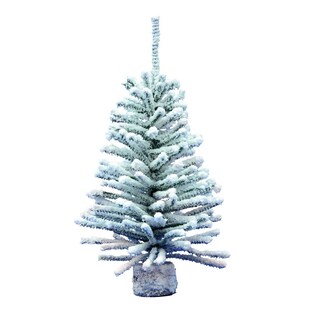 Foto 1 | Foto 1 | Árbol De Navidad Vickerman 18 Minibase De Madera De Pino Flocado - Venta Internacional.