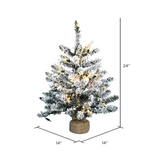 Foto 3 | Foto 3 | Árbol De Navidad Artificial Vickerman 61 Cm Led Blanco Cálido Flocado - Venta Internacional.