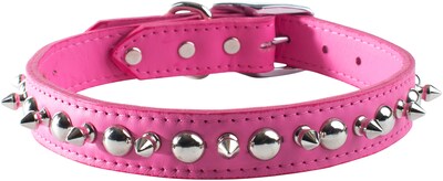 Foto 1 | Foto 1 | Collar Para Mascotas Omnipet Signature Leather Spike Pink 2x41 Cm - Venta Internacional.