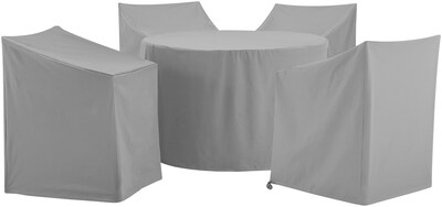 Foto 1 | Foto 1 | Juego De Fundas Para Muebles De Patio Crosley 5 Piezas Impermeables Gris - Venta Internacional.