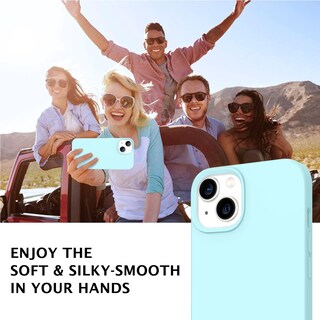 Foto 5 | Foto 5 | Funda Telaso Para Iphone 14 De Silicona Líquida Color Azul Hielo - Venta Internacional.