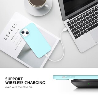 Foto 7 | Foto 7 | Funda Telaso Para Iphone 14 De Silicona Líquida Color Azul Hielo - Venta Internacional.