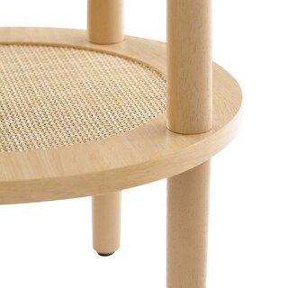 Foto 3 | Foto 3 | Mesa Auxiliar Redonda Table Modway Torus De Madera De Roble Con Ratán - Venta Internacional.
