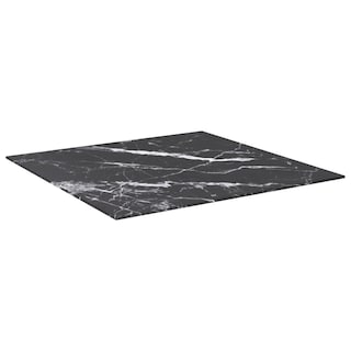 Foto 3 | Foto 3 | Tablero De Mesa Vidaxl De Vidrio Templado Con Diseño De Mármol Negro - Venta Internacional.