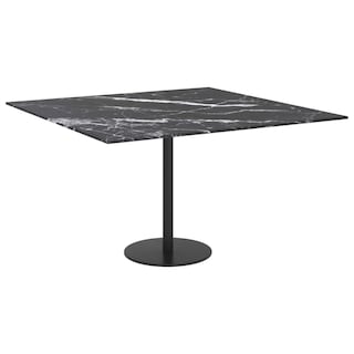 Foto 5 | Foto 5 | Tablero De Mesa Vidaxl De Vidrio Templado Con Diseño De Mármol Negro - Venta Internacional.