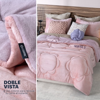 Foto 3 | Foto 3 | Cobertor Premium Esquimal Con Fundas De Almohada Areli King Size Jumbo