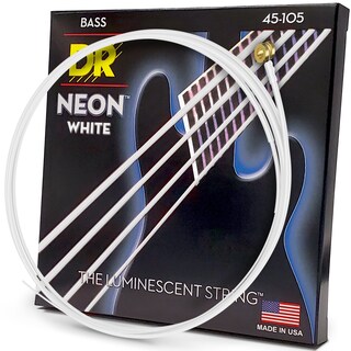 Foto 1 | Foto 1 | Cuerdas Para Bajo Eléctrico Dr Strings Hi-def Neon-white 45-105 - Venta Internacional.