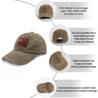Foto 3 | Foto 3 | Gorra De Béisbol Vuwknq Old Man Im Not Old Im Classic Para Hombre - Venta Internacional.