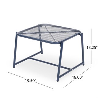 Foto 5 | Foto 5 | Mesa Auxiliar De Exterior Benzara Kery 50x46x34 Cm Azul Marino - Venta Internacional.