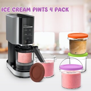 Foto 2 | Foto 2 | Envases De Helado De 16 Oz Paquete De 4 Unidades Para Ninja Creami Nc299amz - Venta Internacional.