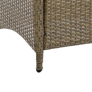 Foto 4 | Foto 4 | Otomana Benzara Bm302160 De Mimbre Sintético Beige Y Marrón 2 Unidades - Venta Internacional.