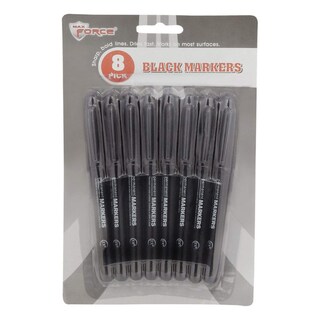 Foto 1 | Foto 1 | Rotulador Permanente Diamond Visions Max Force Black Paquete De 8 - Venta Internacional.