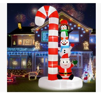 Foto 1 | Foto 1 | Inflable Navideño Árbol Navidad Papá Noel Pingüinos Luz