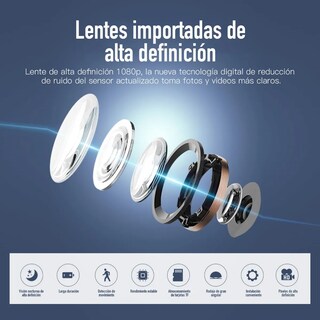 Foto 4 | Foto 4 | Mini Cámaras Lab.g Espia Wifi De Seguridad Vigilancia Hd A9 Negro